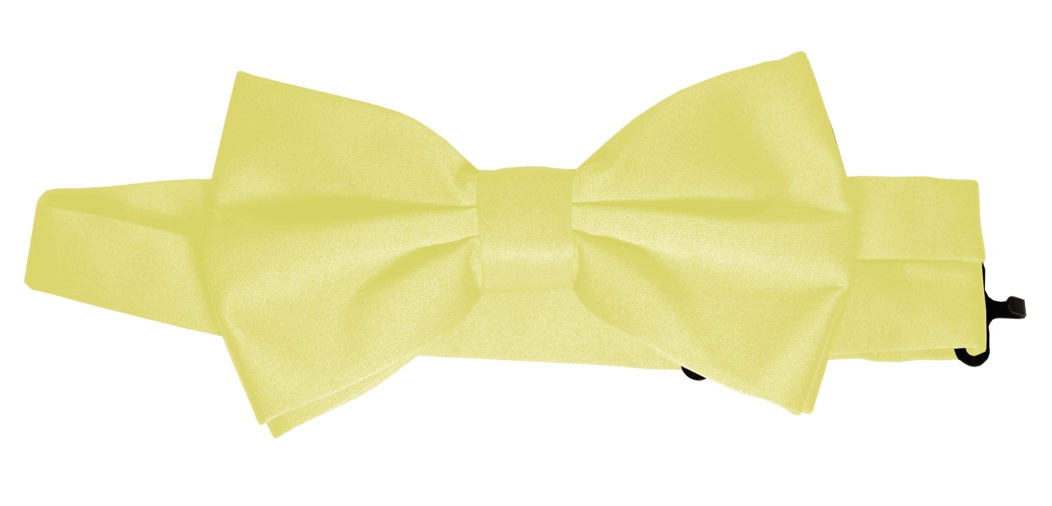 Bow-Tie is 2 1/2’’ Wide. Fits neck up to 20