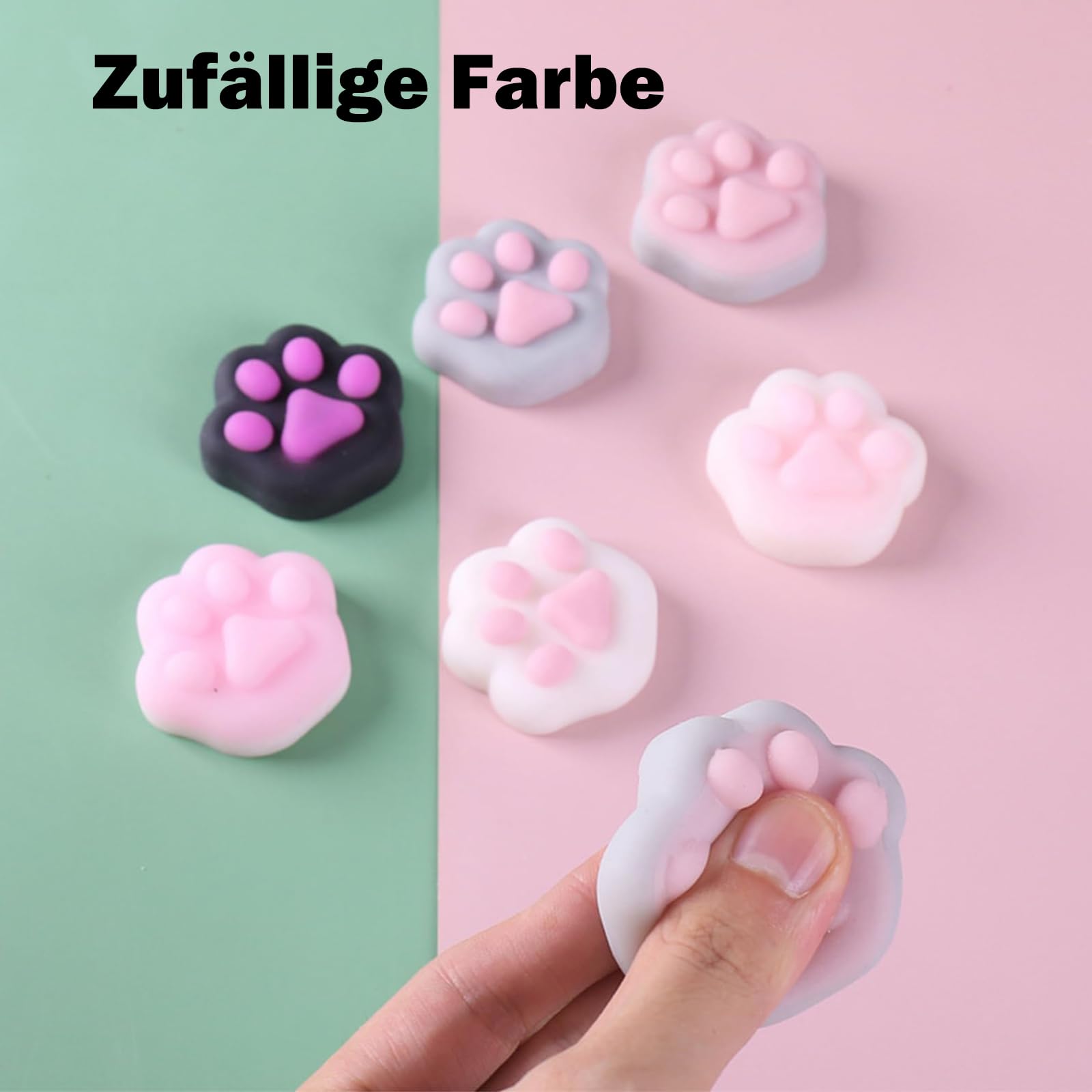 Taba Squishy Spielzeug - Süße Katzenpfoten Aus Weichem TPR, Stressabbau Fidget Toy Für Kinder & Erwachsene