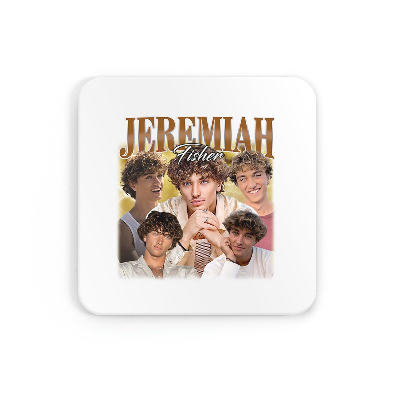 New Spirit Original White Jeremiah Fisher, Tsitp, Coaster Drinks Mat Drinks Coaster Tea Coffee Cute Fun Funny Pretty Aesthetic