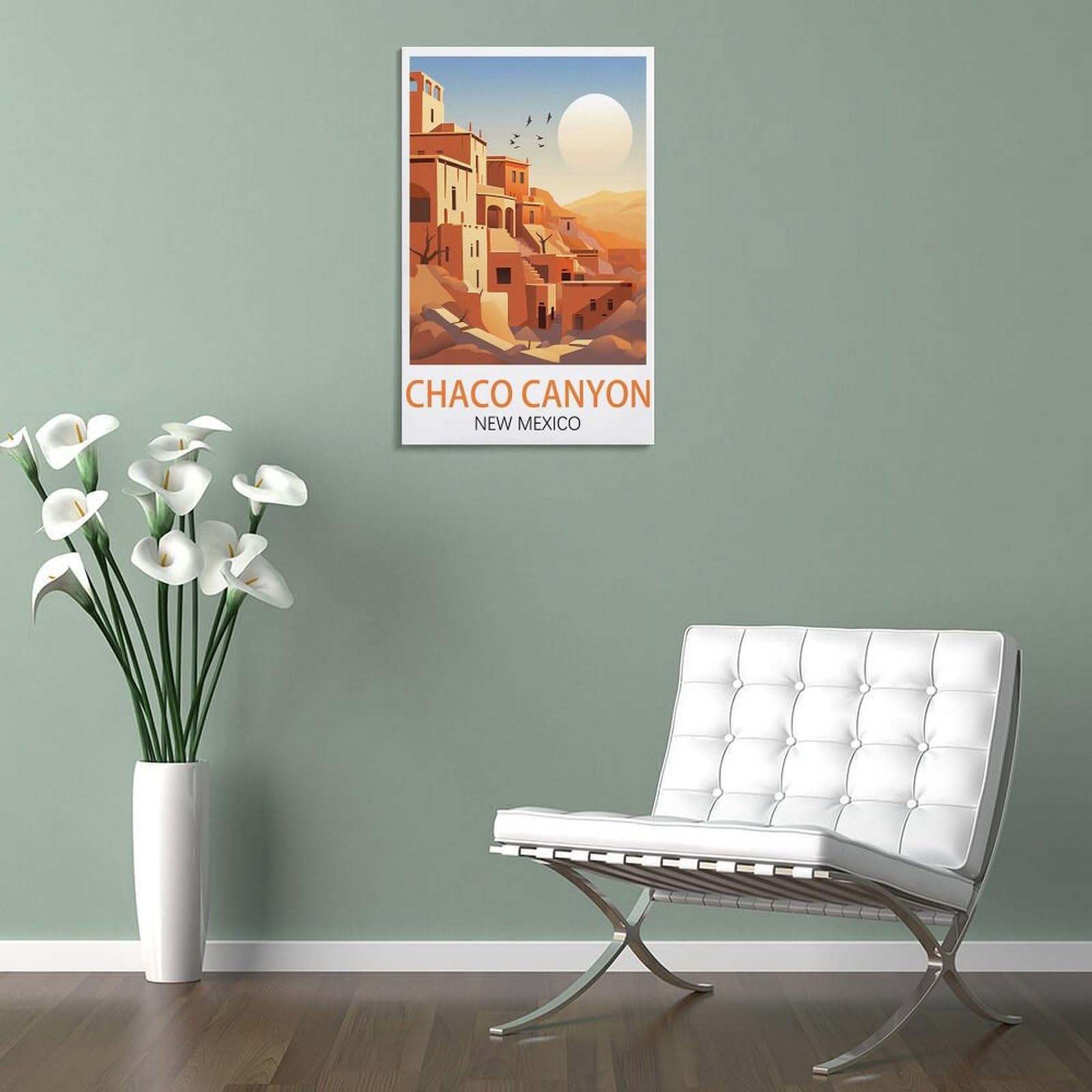 Amazon.com: ZHZHEEGN Chaco Canyon New Mexico Vintage Travel Poster