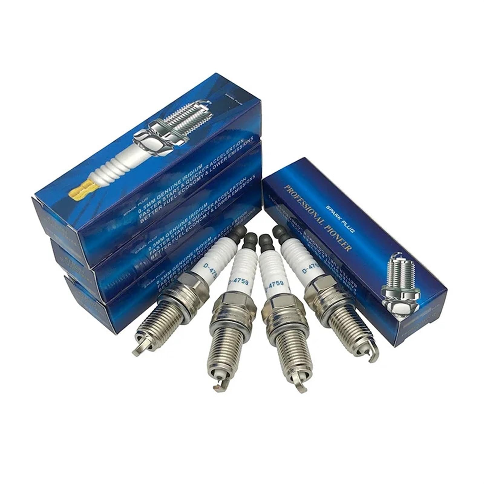 4 bujías de iridio para Coche BKR6EIX11 4272 para Mitsubishi Lexus Ford Acura. Bujía de Repuesto BKR6EIX-11.