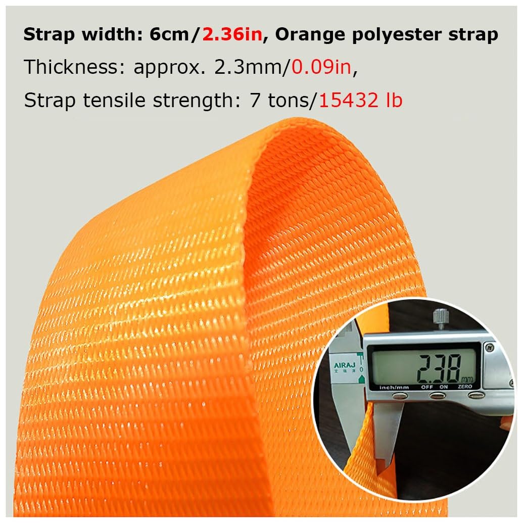 Arancione, 1 Confezione Cinghie Di Fissaggio,Cinghie Di Tensione, Regolabili Cinghie A Cricchetto, Cinghia Fissaggio A Cricchetto, Per Camping Outdoor, Pacchi Bagagli, Moto Bicicletta(L 5m/196.9in)