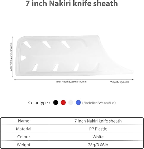 Vista 307 de XYJ Juego de 2 fundas de cuchillo de seguridad para cuchillos, protector de borde, funda universal para cuchillos, chef, cuchillo de cerámica