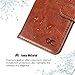 OCASE iPhone 6S Plus Case [Free Screen Protector Included] Leather Flip Wallet Case for iPhone 6 Plus / 6S Plus Devices - Brown