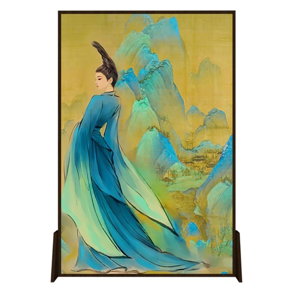 Privacy Screen Creative Chinese Screen Partition for Entrance Hall Living Room Decoration Home Bedroom Shielding Retro Room Divider
