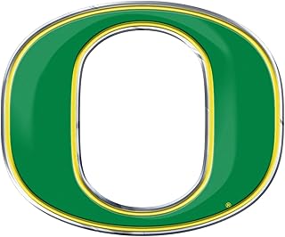 FANMATS 60551 Oregon Ducks Heavy Duty Aluminum Embossed Color Emblem, Auto Emblem Decal