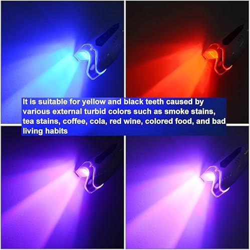 Miniatura 3 de Luz LED de blanqueamiento de dientes de 4 colores, blanqueamiento dental móvil de la lámpara de blanqueamiento, blanqueador de dientes de luz fría