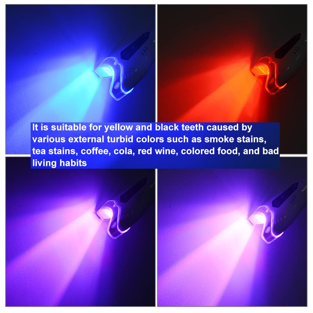 Luce LED per sbiancamento dei denti a 3 colori, sbiancamento dei denti dentali della lampada sbiancante, sbiancante dei denti con telecomando (luce mobile per sbiancamento dei denti)