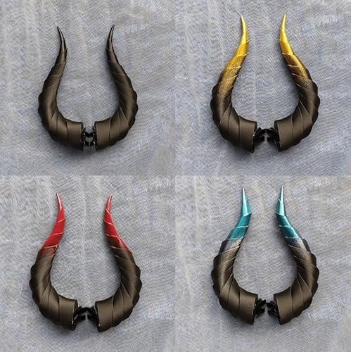 Cobtee LE Dark Gothic Devil Horns Ghost Sheep Horn Hair Clips Headwear Costume Halloween Cosplay Anime Hair Accessories Women Men thumb #5