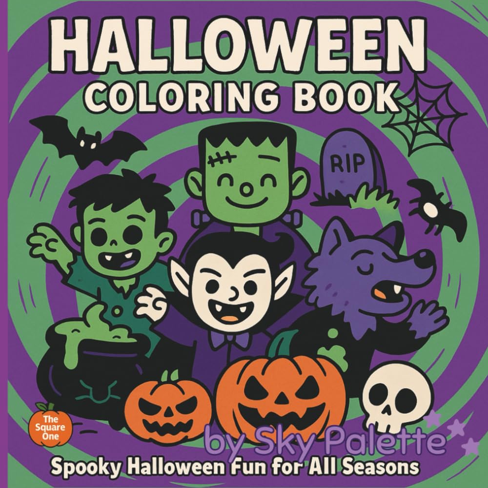 Halloween Coloring Book: Spooky Halloween Fun for All Seasons | 50 Creepy-Cute Coloring Pages for Ages 8–12 with Vampires, Zombies, Werewolves, ... for All Seasons Coloring & Activity Books)