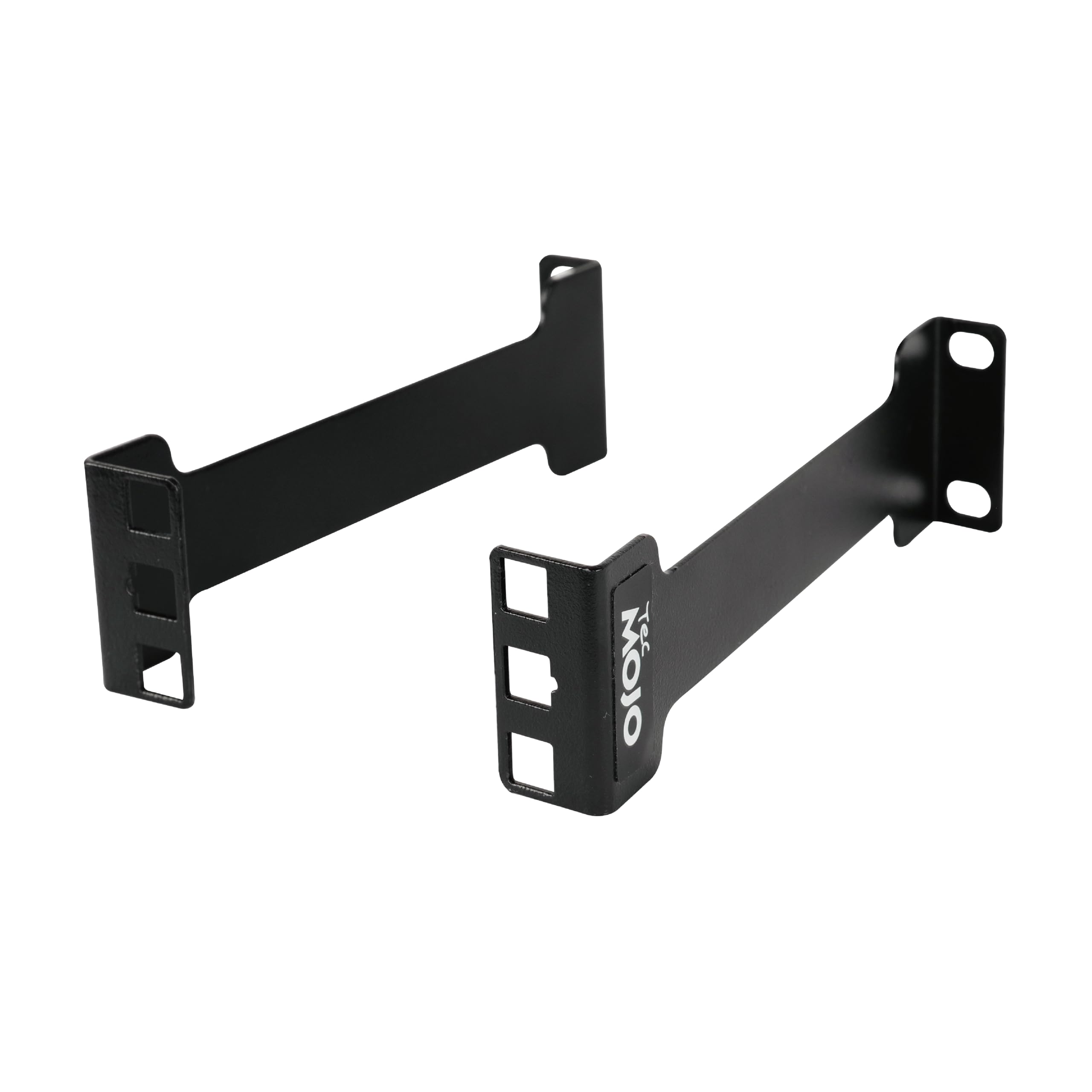 Tecmojo 1HE przedłużacz głębokości do szaf serwerowych 151,5 mm – adapter do montażu w szafie – zestaw adapterów do montażu w szafie – rozszerzenie stelaża sieciowego, kolor czarny