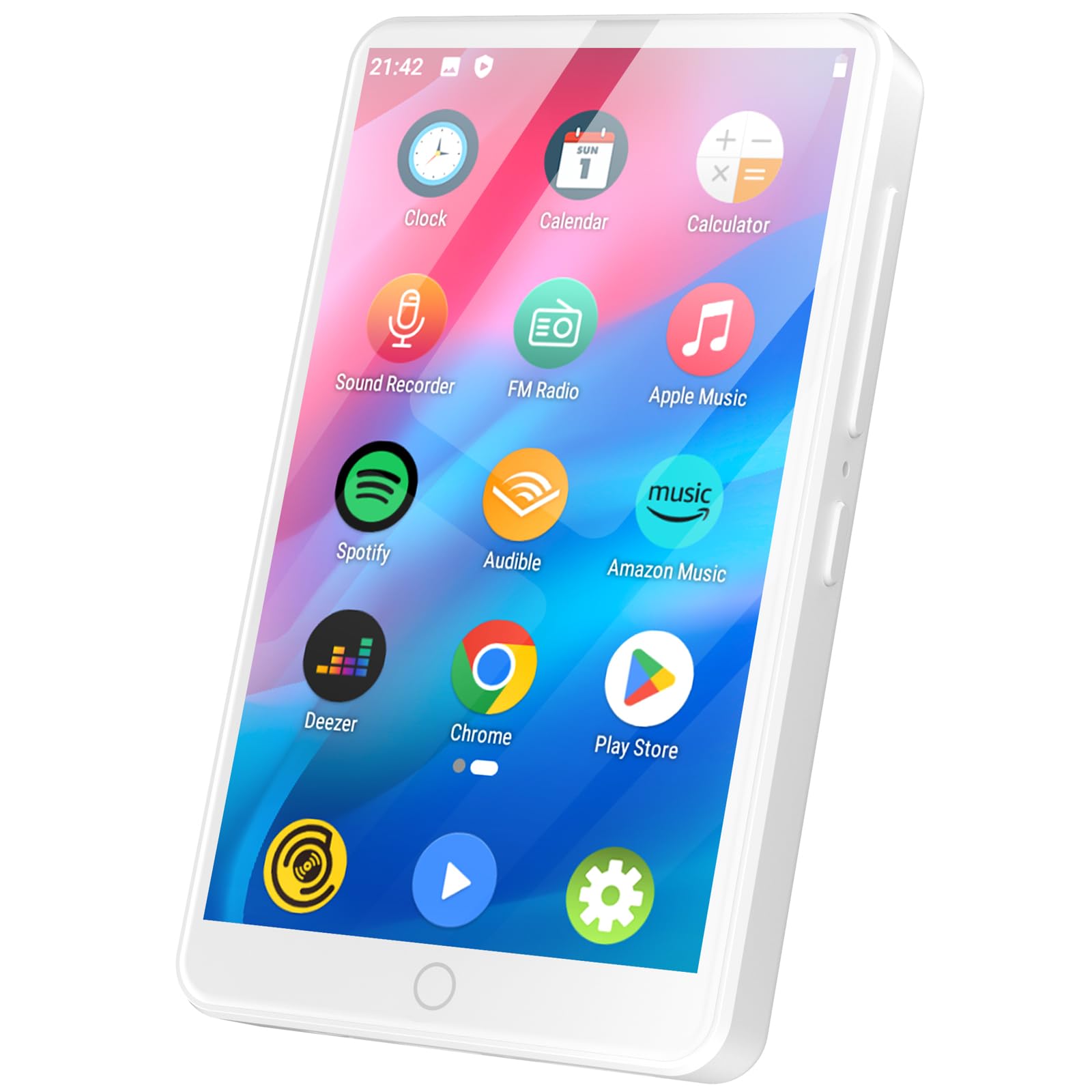 MECHEN Android MP3 Player 4" Touchscreen Bluetooth WiFi White