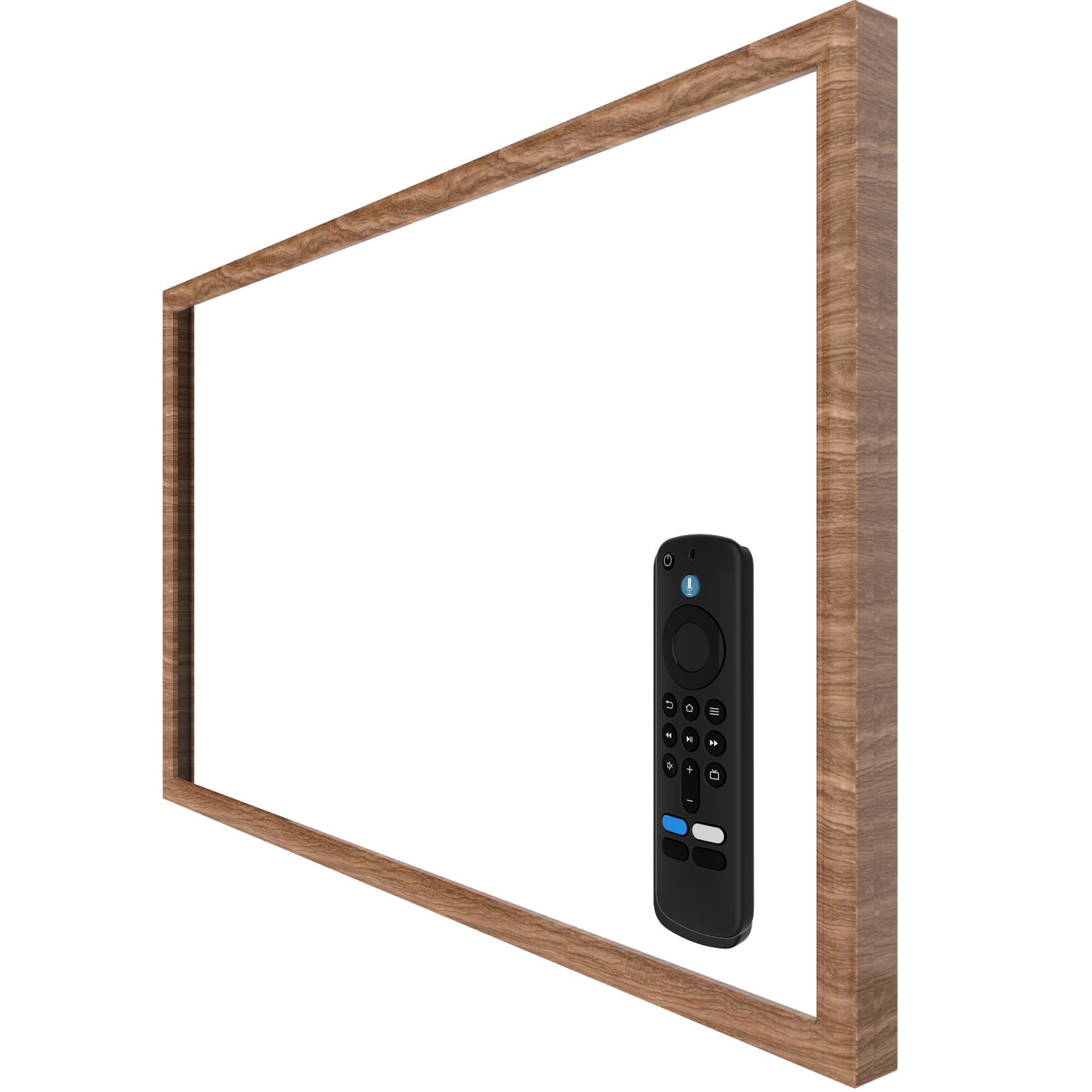 Wooden Grain Decorative Frame for Echo Show 21 (Light Wooden Grain)