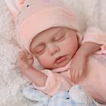 BABESIDE Lifelike Reborn Baby Dolls - 12 Inch Full Vinyl Realistic Baby Doll Sweet Sleeping Real Life Baby Dolls Cute Girl with Toy Accessories Gift Set for Kids Age 3+