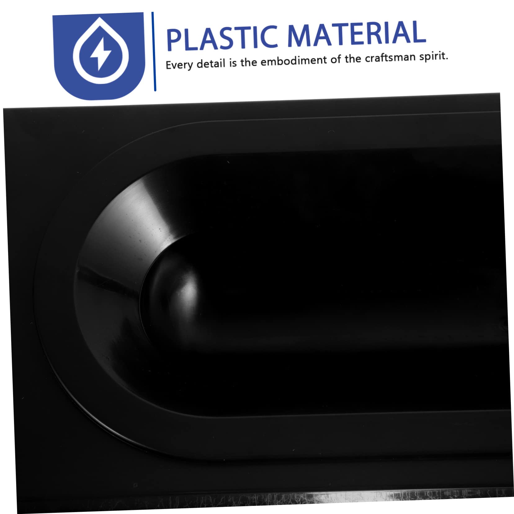 Amosfun 2 Pz accessori per macchine da gelato pezzi di riparazione per gelatieri Vassoio porta gelatiera vassoio portatile Gelataio vaschette per gelato accessori per gelato plastica Black