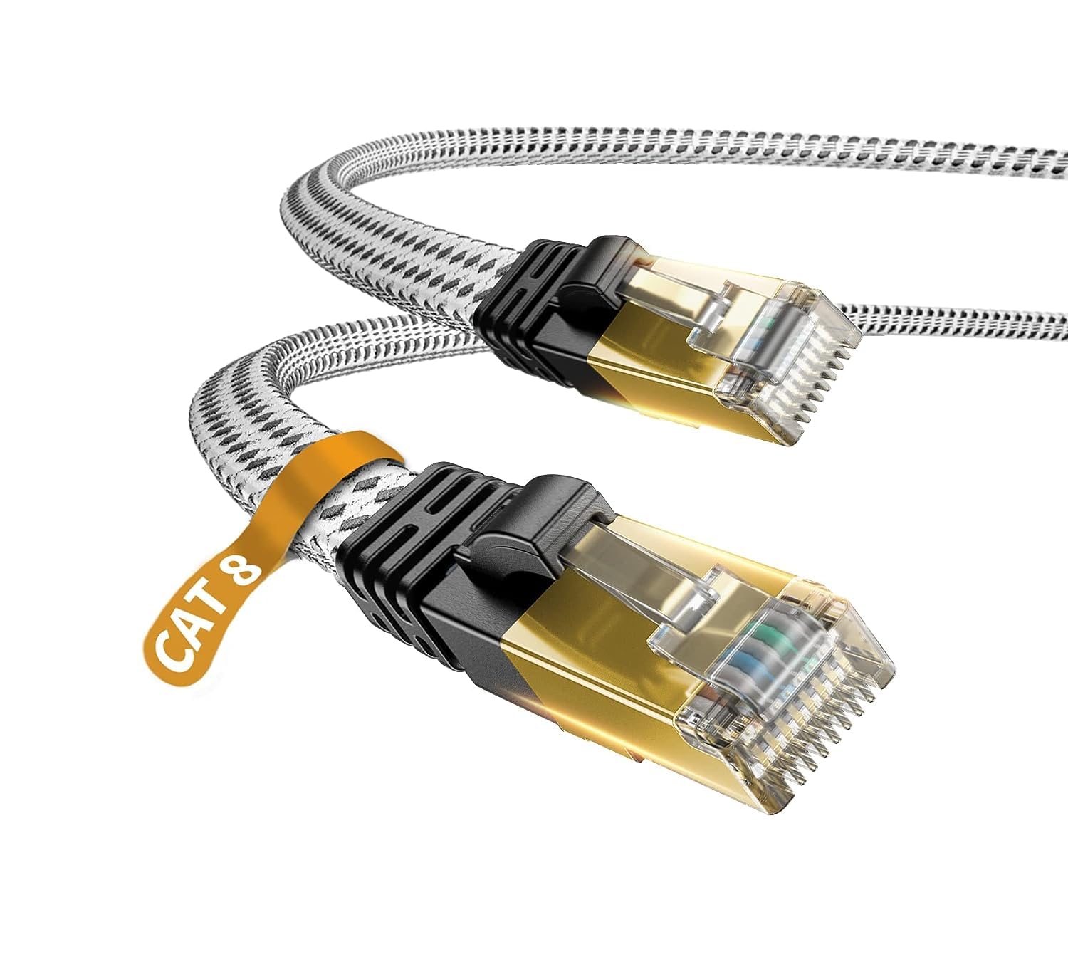 Amazon.com: DanYee Cat 8 Ethernet Cable, 1.6FT Nylon CAT8