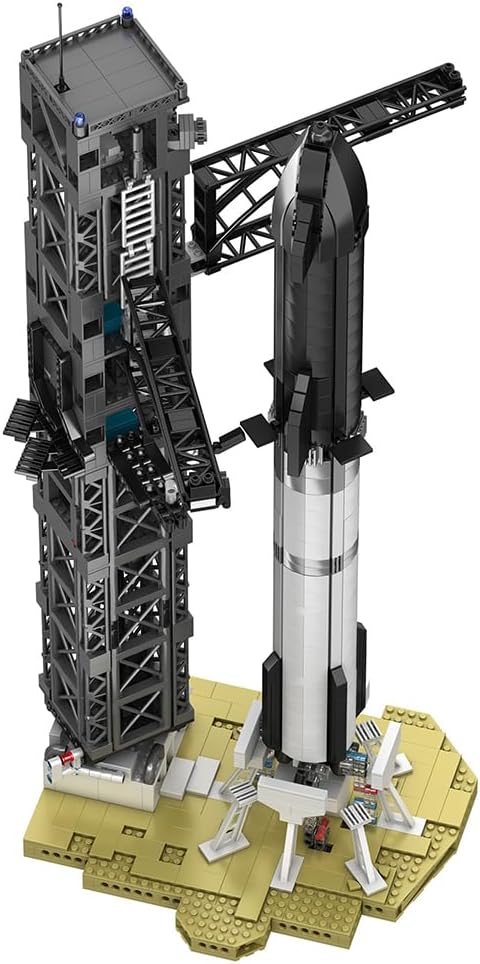 KAROYD Starship Rocket Building Kit, Space Aerospace Series Building Blocks Set, Compatible with NASA (1778PCS)