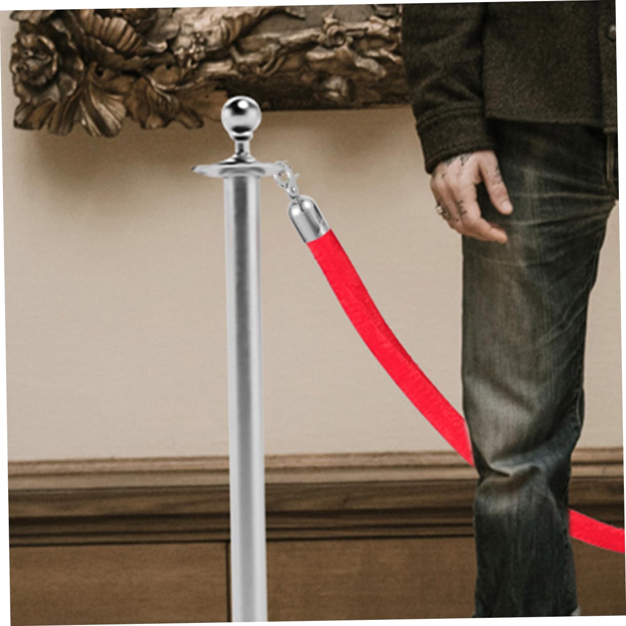 FUNOMOCYA 20 Pcs Lanyards Cord End Cap with Hook Rope End Cap with Hook Rope Hook Stanchions Cord Hooks Rope End Fastener Rope End Stopper Metal Cord Lock Aluminum Alloy Silver