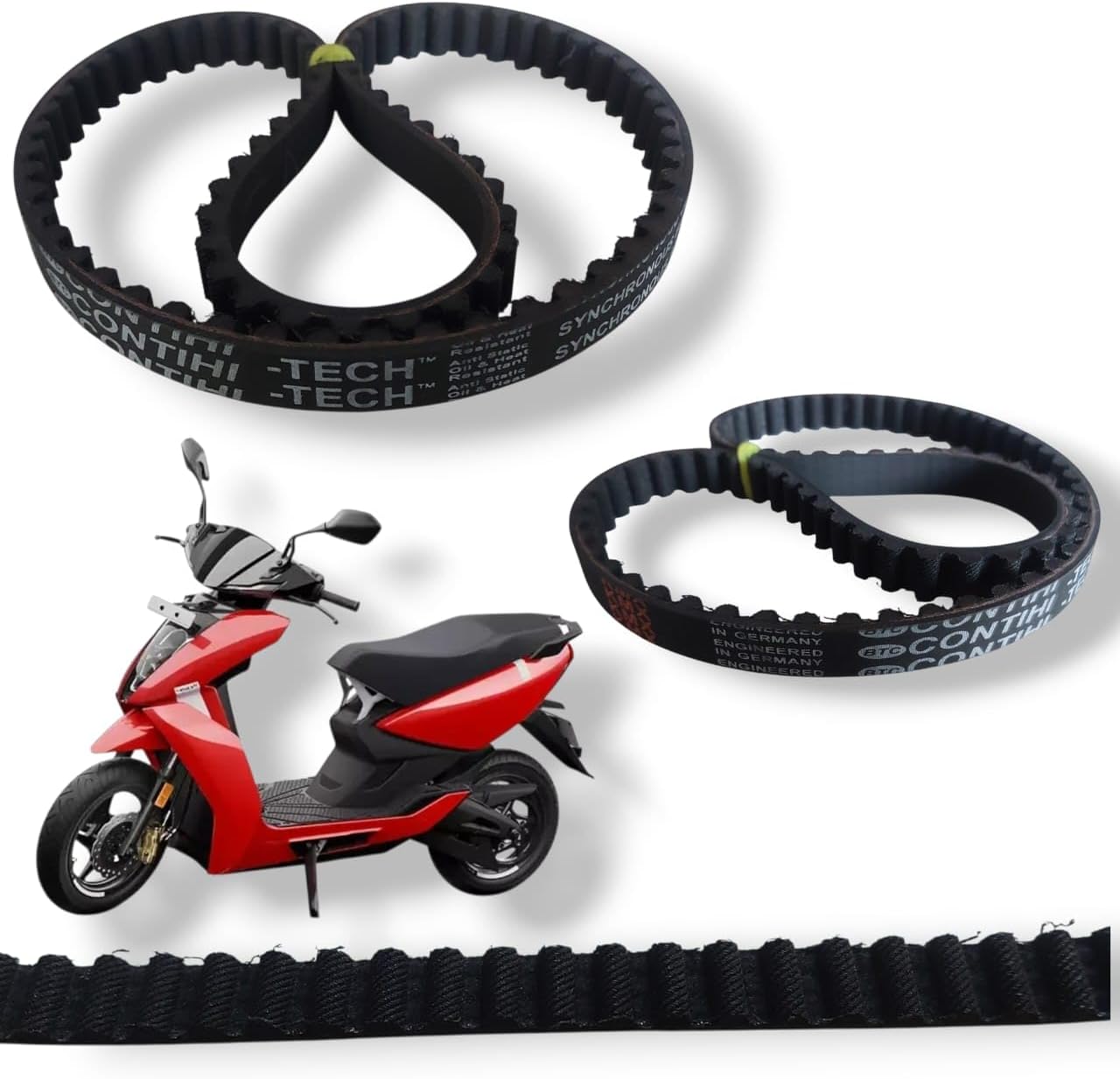 Drive Belt Compatible with Ather 450X, Small Size, HTD 8M 640, Heavy-Duty Rubber, High Performance, Long Life Scooter Belt, Synchronous Belt