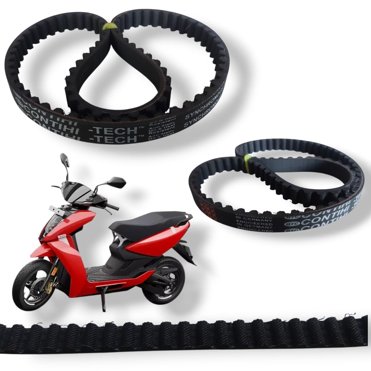 Drive Belt Compatible with Ather 450X, Small Size, HTD 8M 640, Heavy-Duty Rubber, High Performance, Long Life Scooter Belt, Synchronous Belt