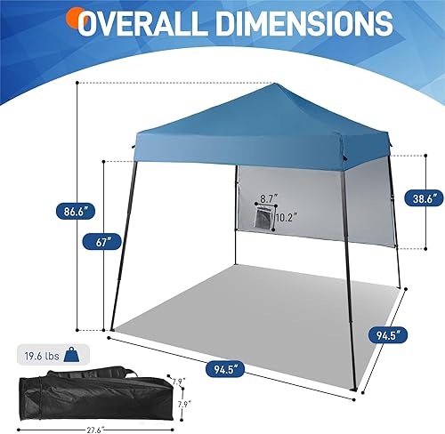 Miniatura 2 de Outvita Tienda de campaña desplegable de 6 x 6 pies, tienda de campaña instantánea comercial, toldo impermeable y con protección UV con patas