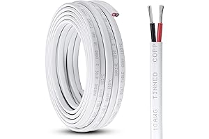 iGreealy 10 Gauge Marine Wire, Premium 10 AWG Tinned Copper Duplex Cable for Outdoor Wiring