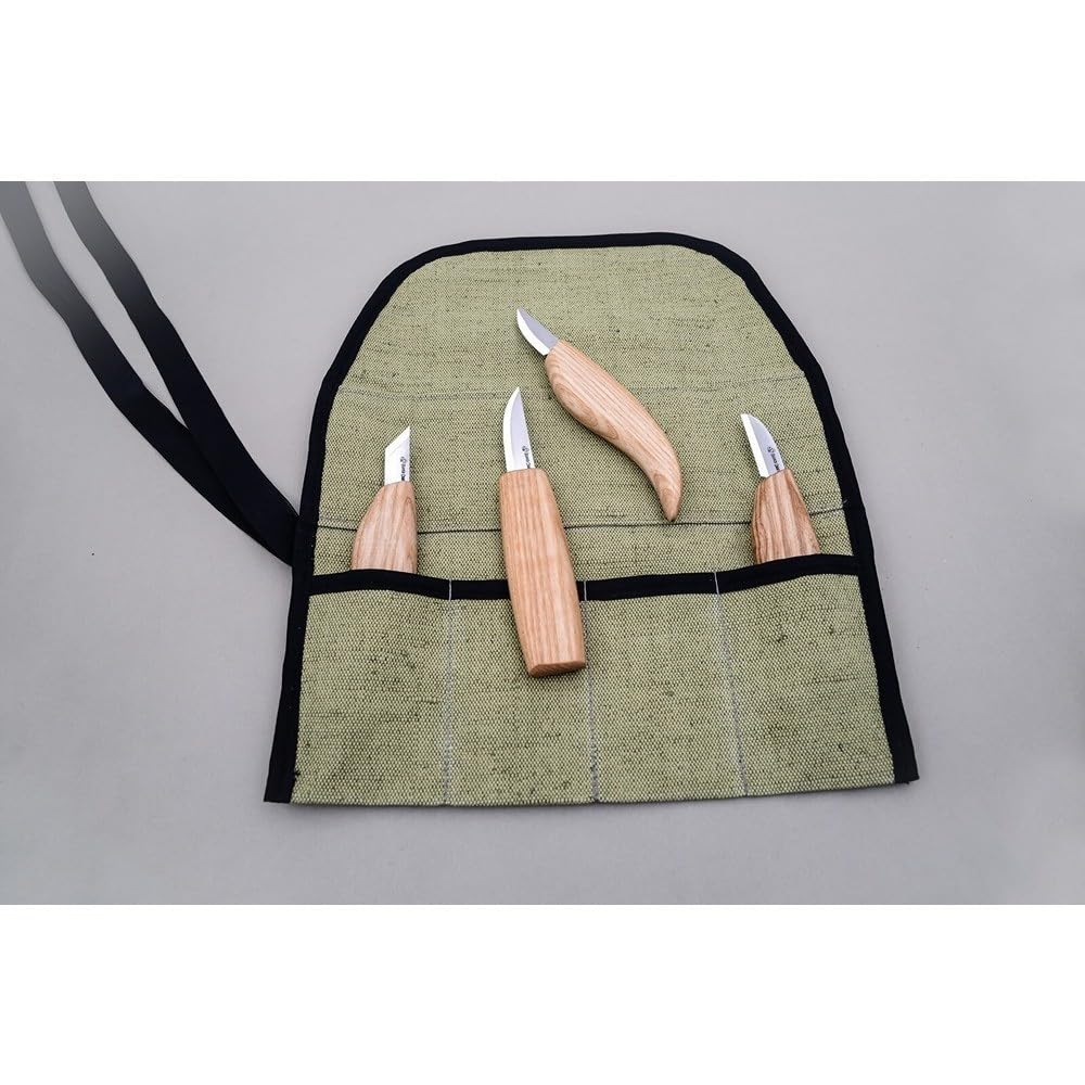 Zestaw 4szt. noży rzeźbiarskich w etui Beaver Craft