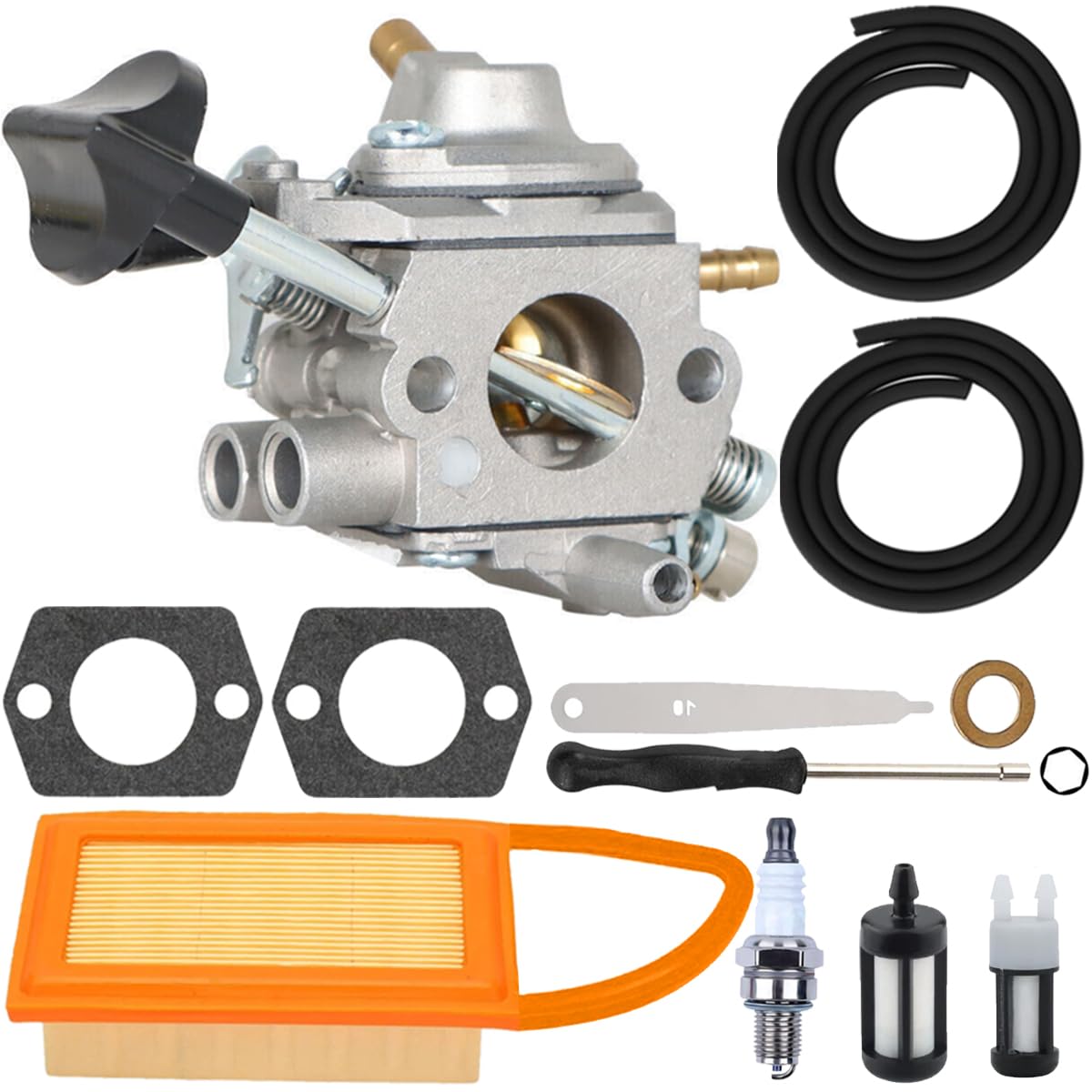 ZAMDOE BR 600 Vergaser für Stihl BR600 BR500 BR550 BR700 Laubbläser, Rucksackbläser, Ersatz für Zama C1Q-S183 C1Q-S184 4282-120-0606 4282-120-0607 4282-120-0608 Teile, mit 4282 141 0300 Luftfilter