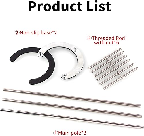 Miniatura 6 de ST-3 - Soportes de fregadero de acero inoxidable para montaje inferior, patas de fregadero ajustables, kit de instalación para fregaderos de cocina