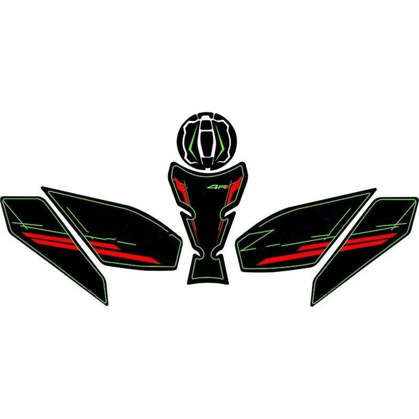Dtsgcx Color12 For Kawasaki For Zx4r For Zx4rr Motorcycle Body Fairing Sticker Tank Pads Gas Grip Traction Protector(Color12)