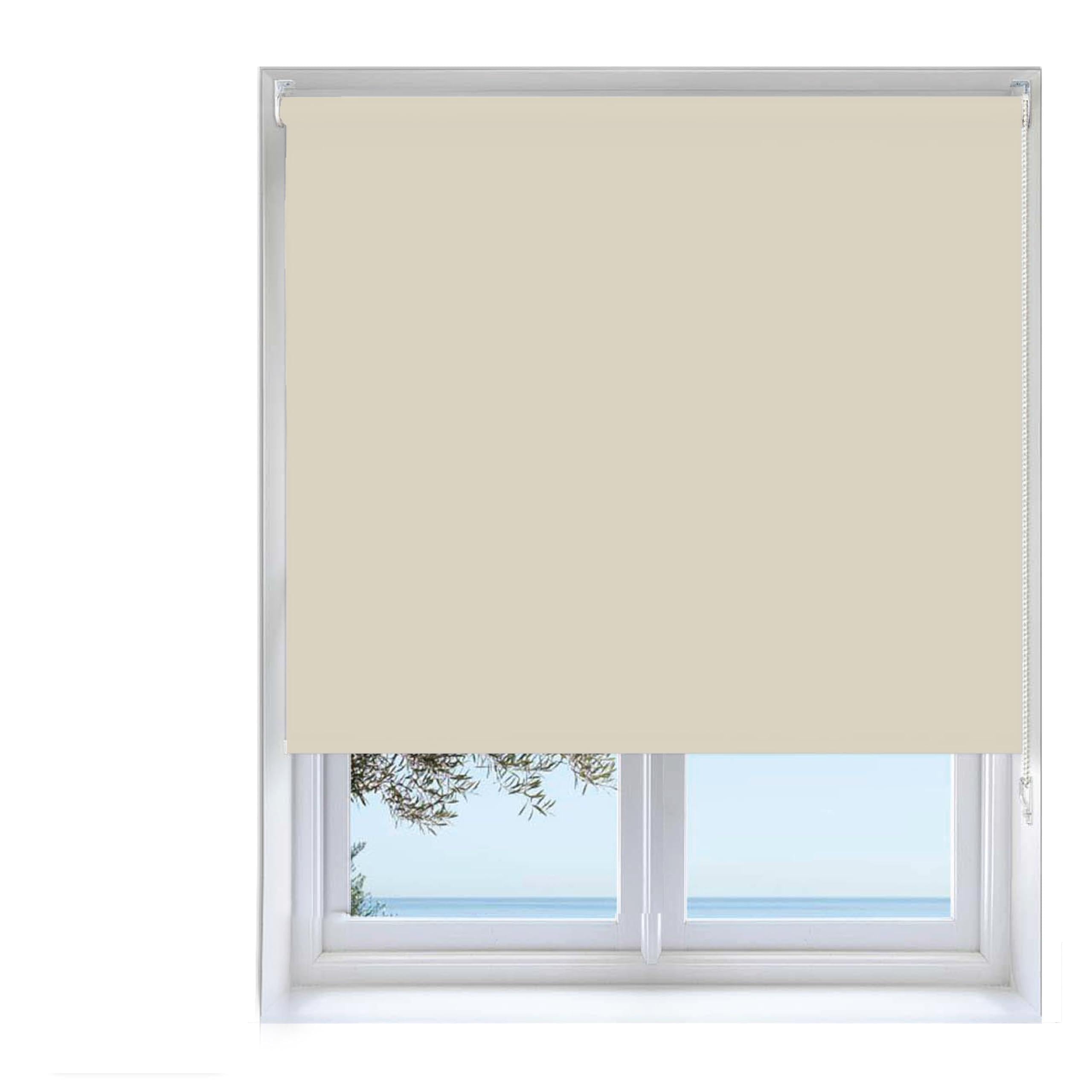 Ev Dekor Cappuccino Roller Window Blinds - 174 Width 165Cm Drop, Trimmable