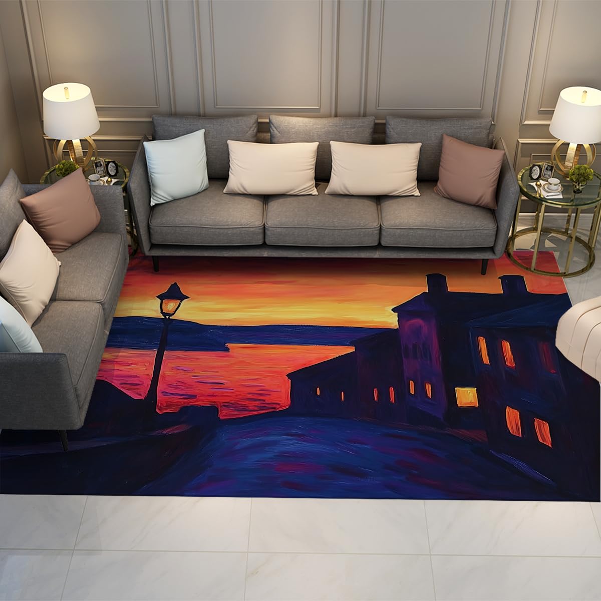 Tapis antidérapant d'intérieur lavable pour entrée sécurisée