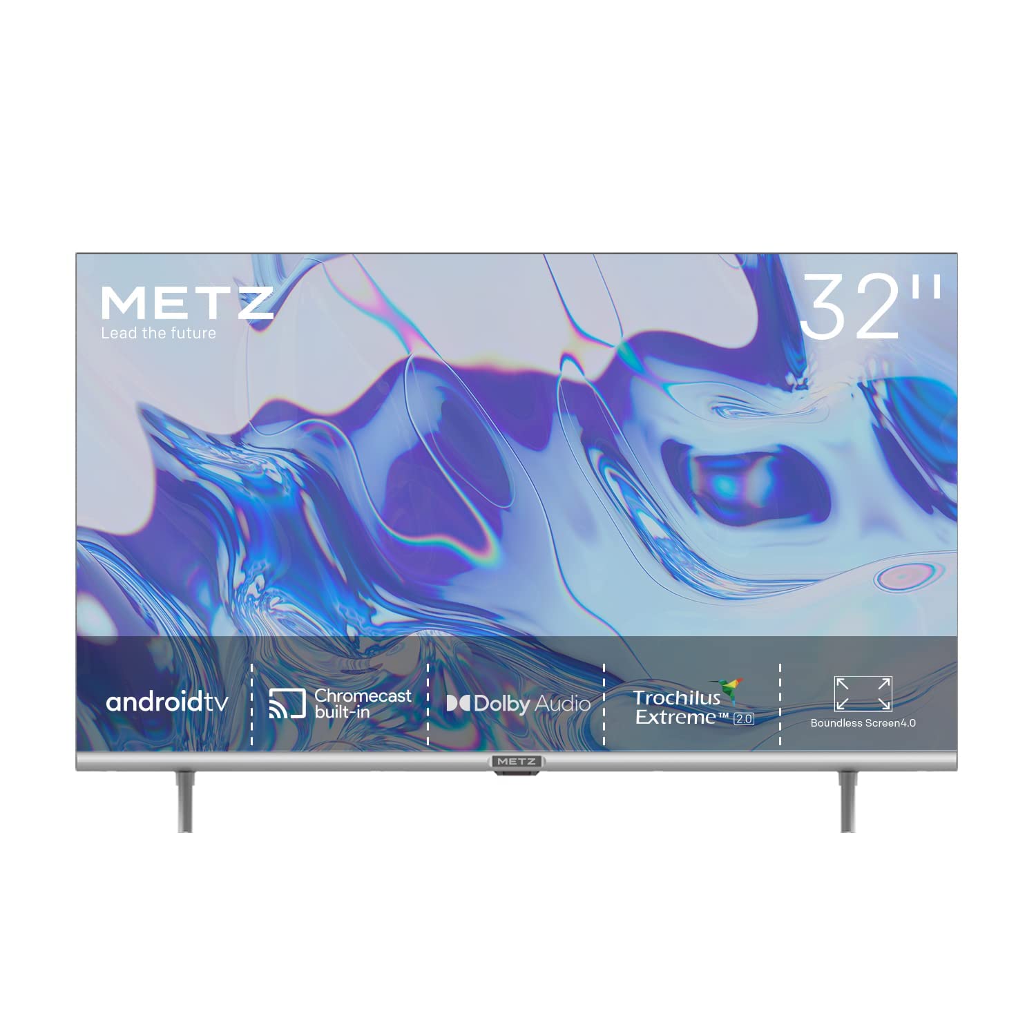 Metz Smart TV, Serie MTC6110, 32" (81 cm), HD LED, Wi-Fi, Android TV, HDMI,ARC, USB, Slot CI+, Dolby Digital, DVB-C/T2/S2, Schermo senza bordi, Nero
