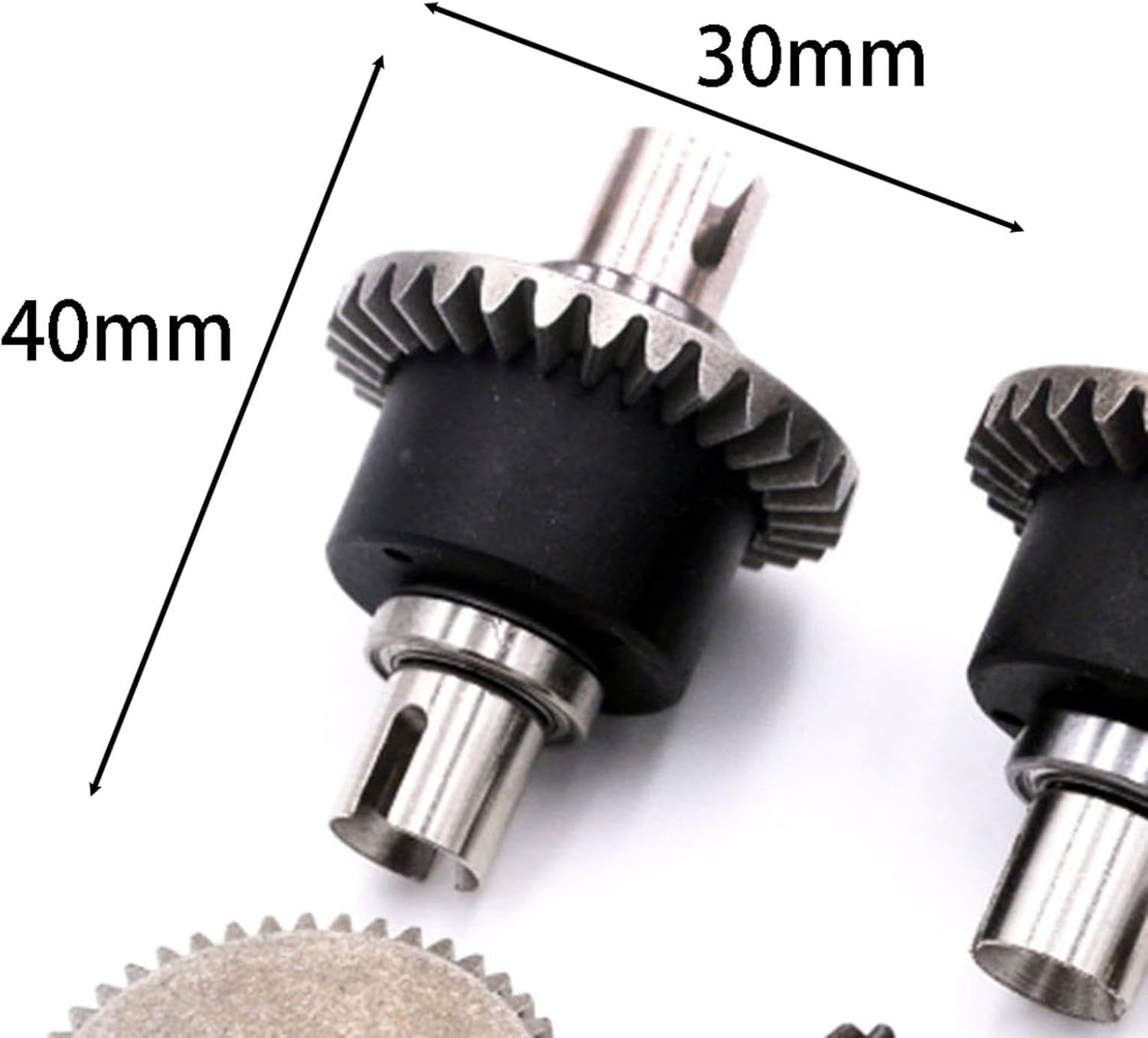 Generic RC Differential Gear Set Upgrade Accessory for 1/16 16101 16102 RC Model, 4cmx3cm