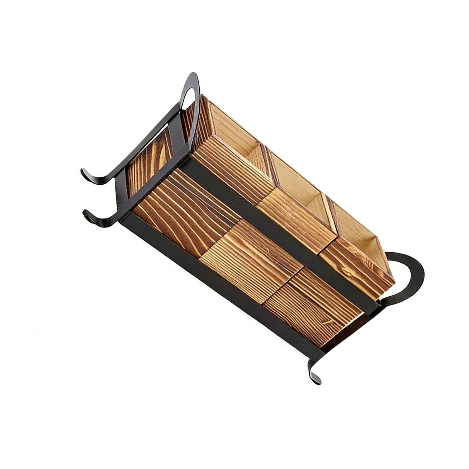 Buxuaaaa Contemporary Kitchen and Bathroom Storage Solution Using Wooden Construction for Utensils and Makeup Items Home Kitchen