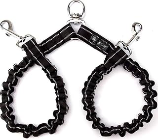 Double Dog Leash No Tangle Coupler 2 Dog Tangle Free Dog Splitter Tandem for Dogs Dual Free Coupler Double Two