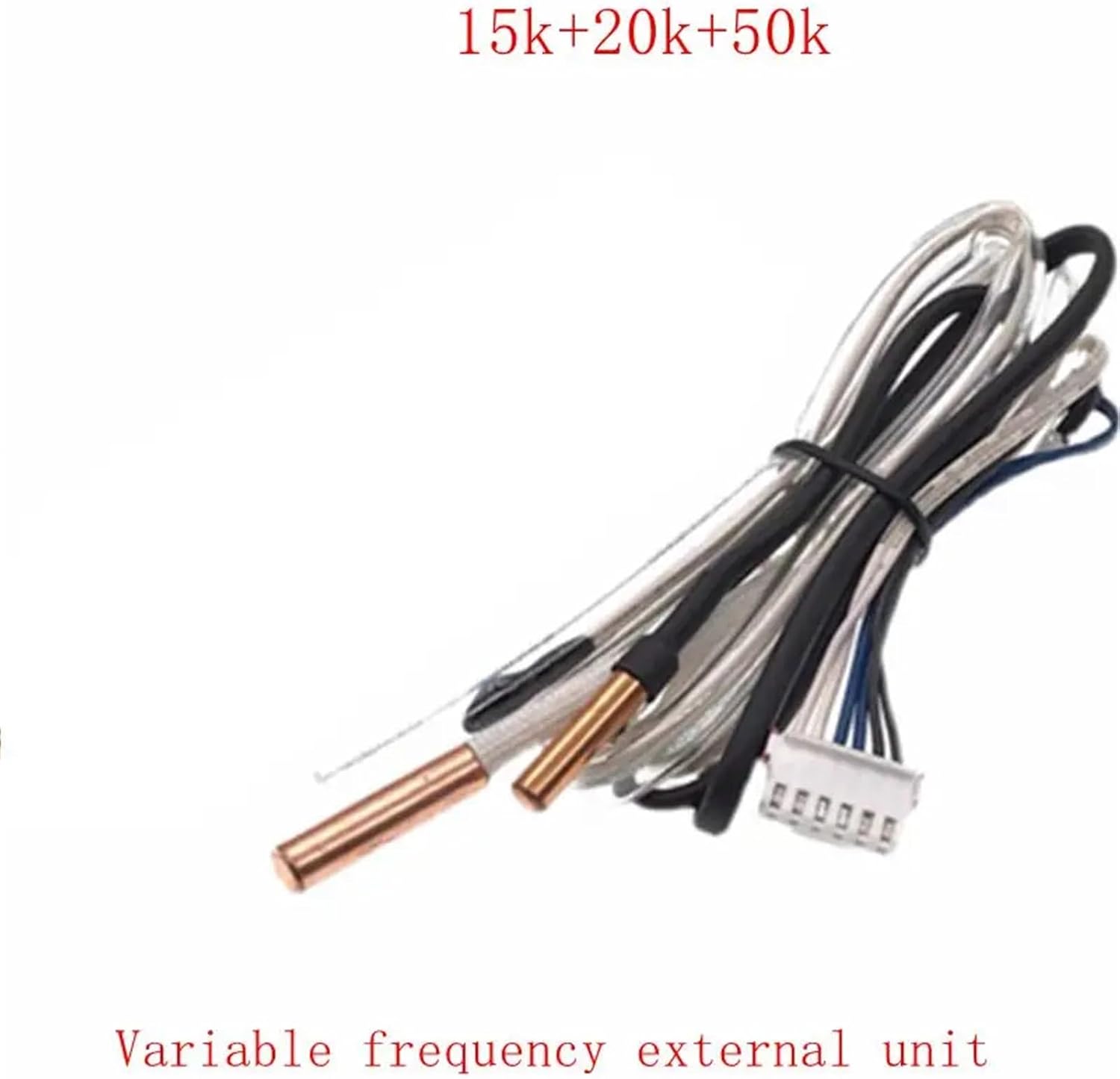 for AUX Variable Frequency air Conditioner Internal Mounted Temperature Sensor Outdoor Unit Temperature Sensing Probe 15K20K50K(External Machine)