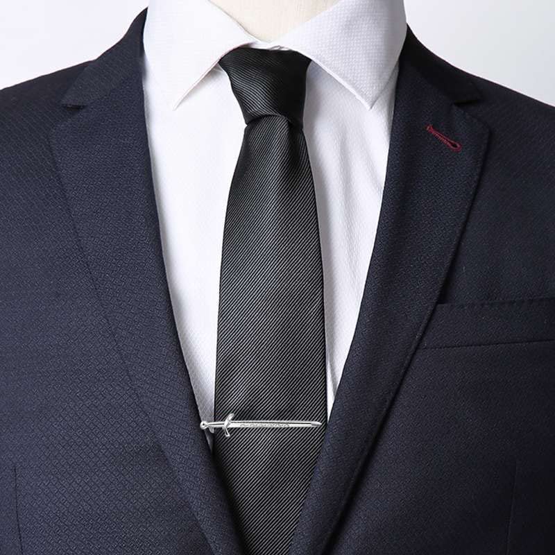 Image of Sword Tie Clip for Men Novelty Silver Gold Black Tie Bar Personalized Unique Party Jewelry Gift