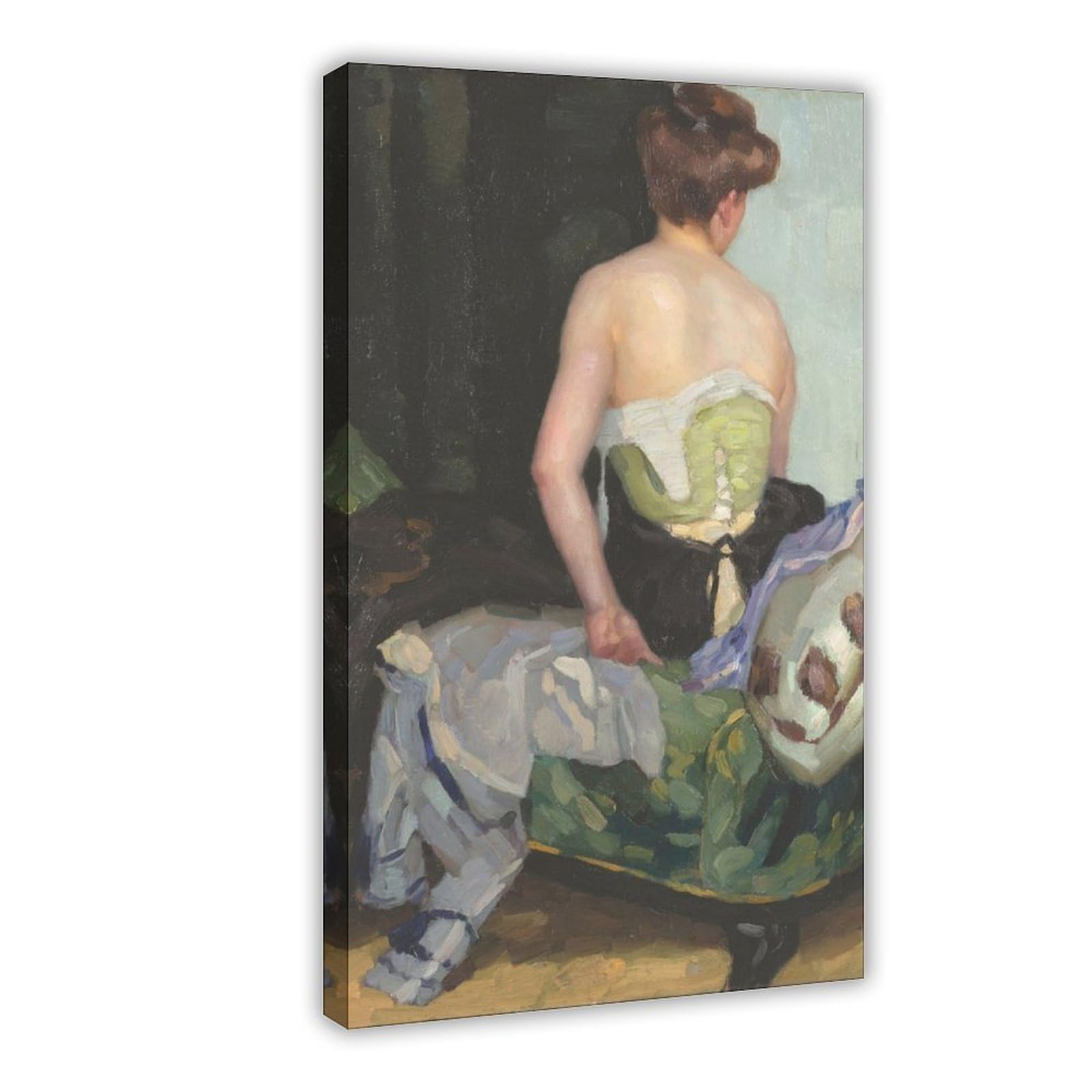 JFECTH Rückenakt Canvas Poster for Living Room Decor Gift
