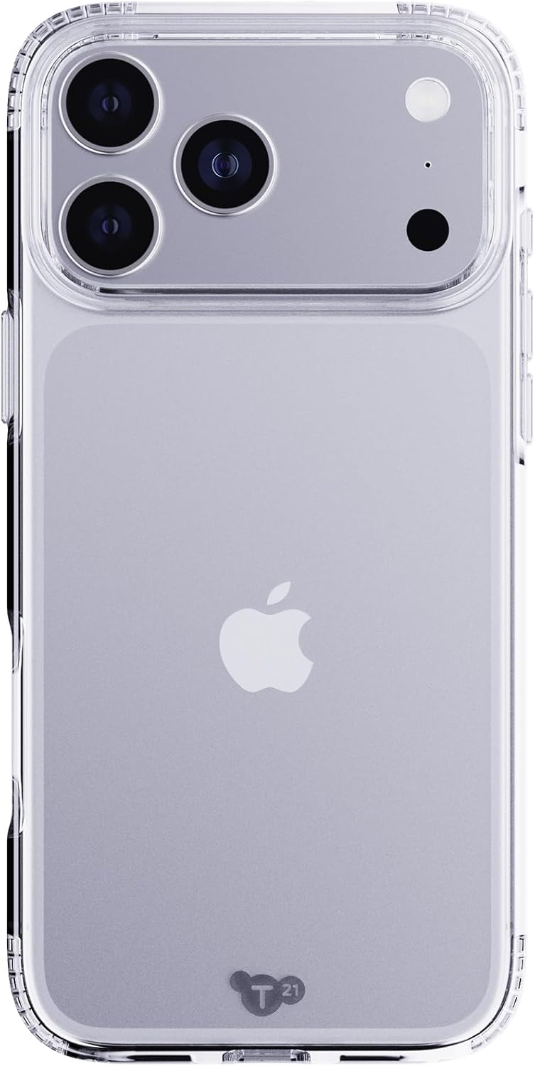 Tech21 EvoLite Case for iPhone 17 Pro Max – Clear | Slim Protective Case | Impact Protection | Wireless Charging Compatible