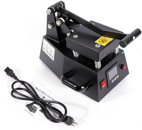 Miniatura 2 de CNCEST Máquina de prensa de calor digital de 600 W, máquina de transferencia de sublimación de prensa de calor digital para camiseta, alfombrilla de