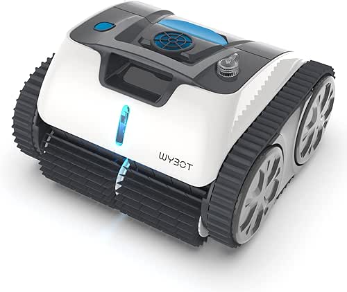 WYBOT Robot de Piscine sans Fil pour 110mins, Nettoyage Automatique