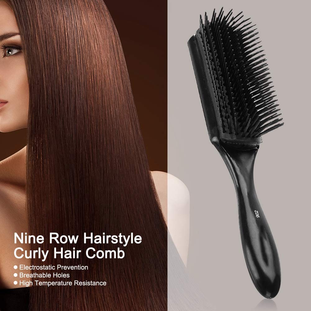 Hairbrush for Women, Nine Row Comb Hairbrush, for both Professional and Home Use - Image 2