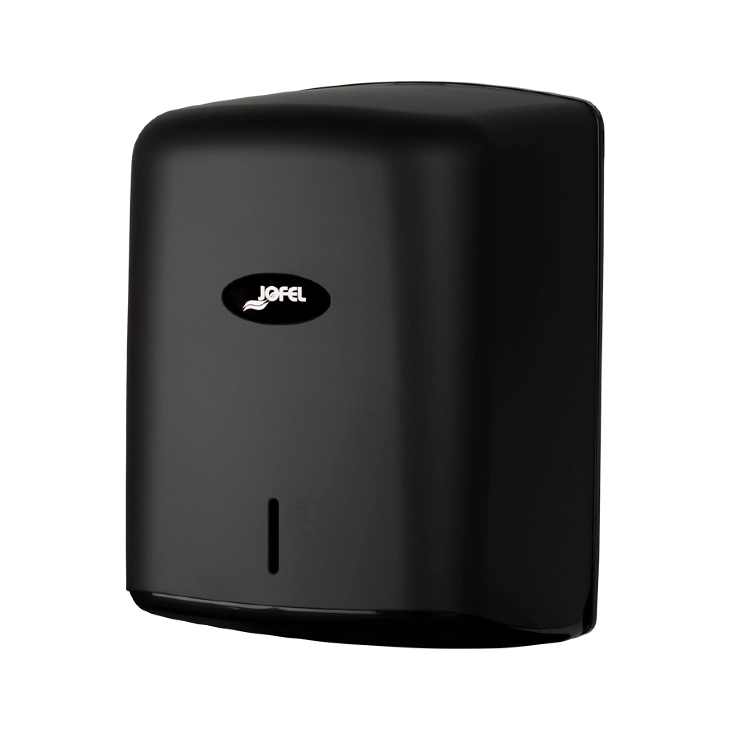 Jofel - Papierdispenser op spoel tot 205 mm continue lont, speciale spoel voor het doneren in het midden, maximale hygiëne, ABS-behuizing, waarde AG47600-MT, mat zwart