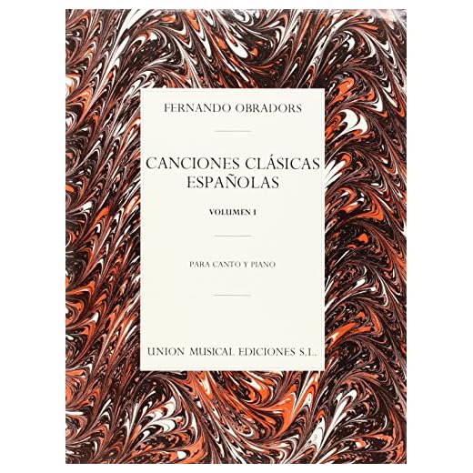 CANCIONES CLASICAS ESPANOLAS 1: Voice and Piano