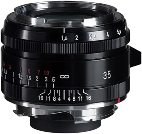 Voigtlander Nokton Vintage Line 1.378 in f/1.5 Lente asférica VM tipo II, negro