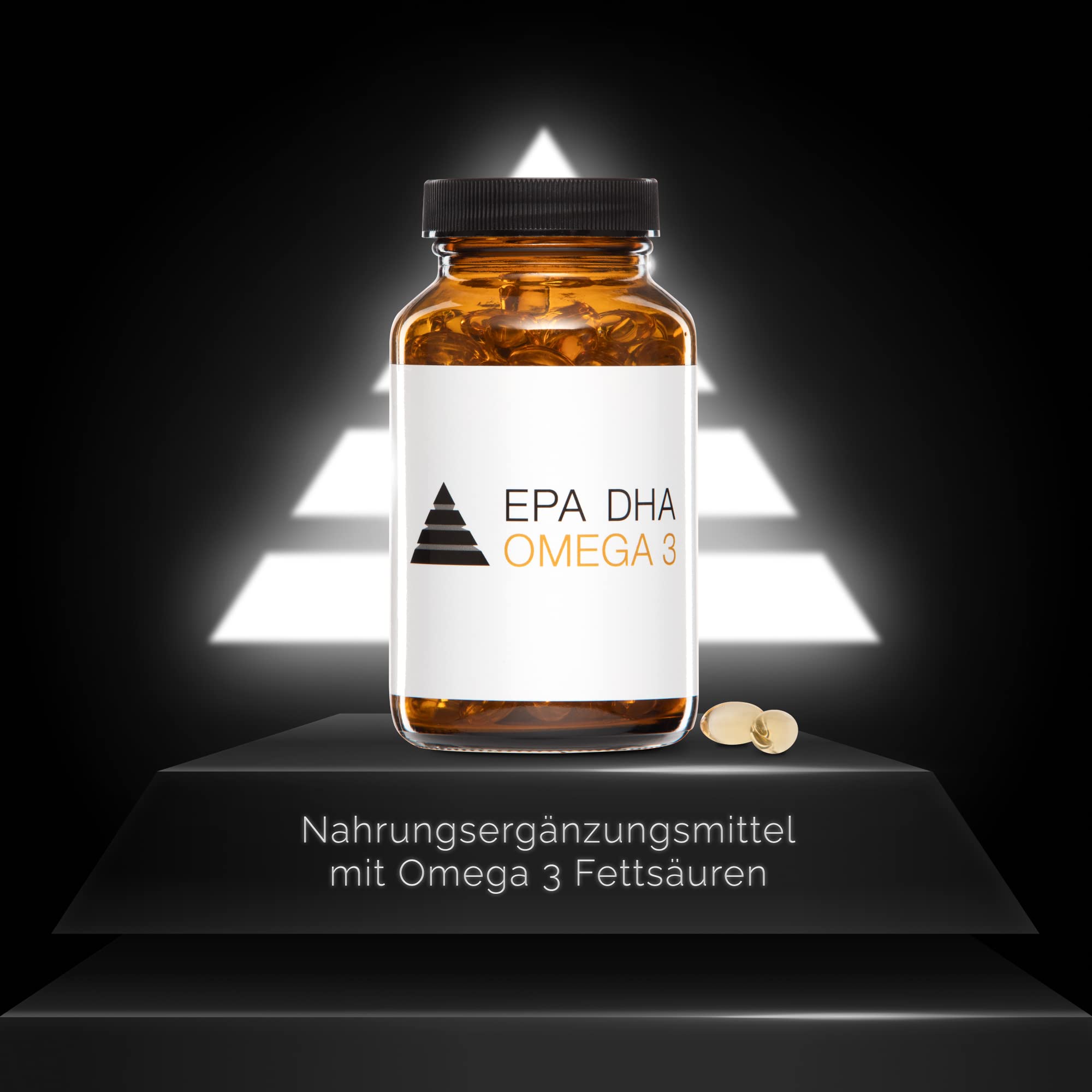 YPSI EPA DHA OMEGA-3 Fischölkapseln hochdosiert mit 75% Omega-3 - Laborgeprüft, aufwendig gereinigt und aus nachhaltigem Fischfang