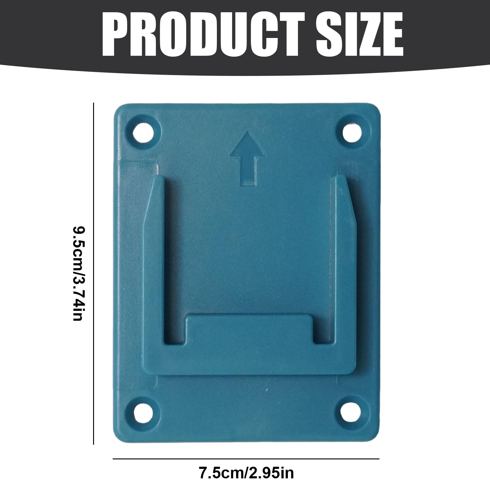 Hoypeyfiy 10 Pack Tools Drill Mount Holder, Holder Dock Hanger with 40 Screws, Replacement for Ma-Kita 14.4V-18V Cordless Tools - Image 3