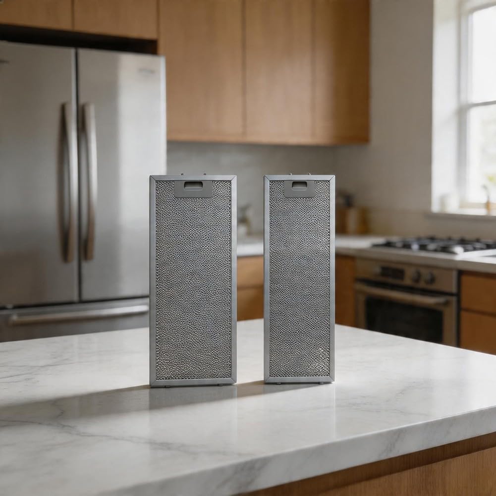 Paquete de 2 filtros de metal para campana extractora Teka TL2000 TL1-62, filtro de grasa de aluminio de 5 capas de 500 x 192 mm y 500 x 138 mm, pieza de repuesto de ventilación de cocina de