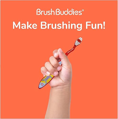 Miniatura 6 de Brush Buddies Blippi - Juego de cepillos de dientes de 3 piezas juego de cepillos de dientes para niños cepillo de dientes tapa de cepillo de
